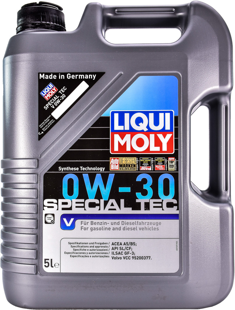 Liqui Moly Special Tec V 0W-30 5 л, (2853) моторна олива, фото 1