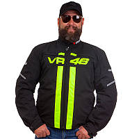 Мотокуртка с защитой Dainese VR-46 M Черно-салатовый (60508409)