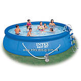 Надувний басейн Easy Set Pool Intex 56409 (457х107 див. ) + насос-фільтр, сходи, тент, підстилка., фото 6