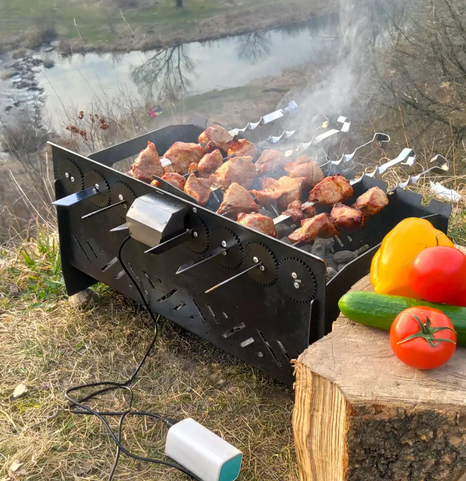 Автоматичний мінімангал PAN на 8 шампурів, фото 1