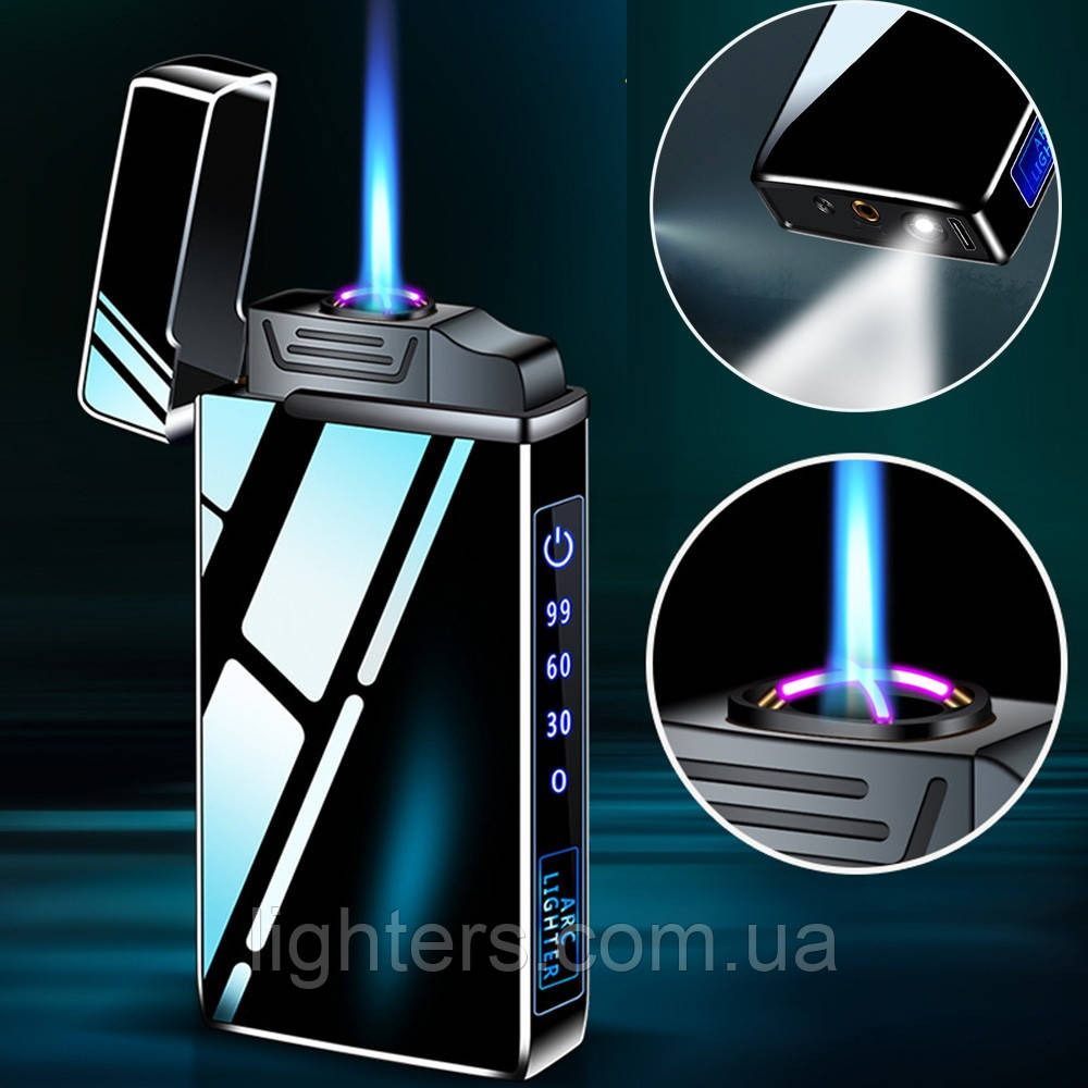 Електроімпульсна запальничка USB + турбо в подарунковій упаковці LG-635