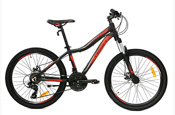 Гірський велосипед 26 дюймів Crosser Streаm рама 16" BLACK-RED