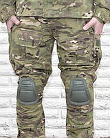 Штани з наколінниками Тактичні демісезонні для ЗСУ армійські мультикам ріп-стоп, фото 5