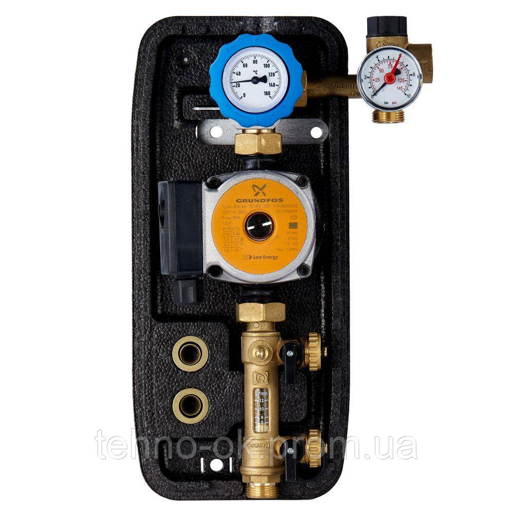 Насосная группа NOVASOL MONO GRUNDFOS 25-65, 2-12 л/хв., 6 бар, 3/4" ЗР - фото 1 - id-p1773778927