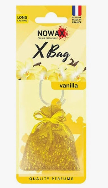 Автомобільний ароматизатор повітря полімерний Nowax X Bag - Vanilla (20шт/ящ), шт, фото 1