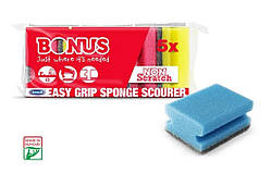 Губки для миття посуду Vivat 5+1шт.рельєфні