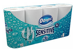 Акція Рушники Ooops! Sensitive 2-ох шар. 4шт. Сенсетів 50 відр