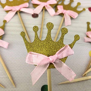 Топпер для торта GOLD CROWN | Золото