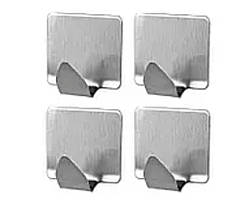 Гачок самоклеючий металевий КВАДРАТ 4 шт (24/72)  (УКТЗ-8302500000) Фенікс