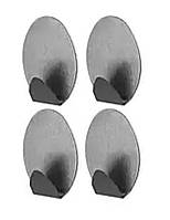 Гачок самоклеючий металевий ОВАЛ 6 шт (24/72) Фенікс