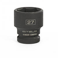 Головка ударна шестигренна, 27 мм, 1/2"", CrMoult Stels