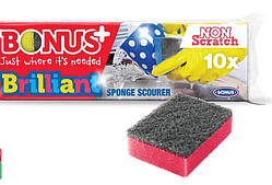 Губки для миття посуду.Bonus+ 1 шт