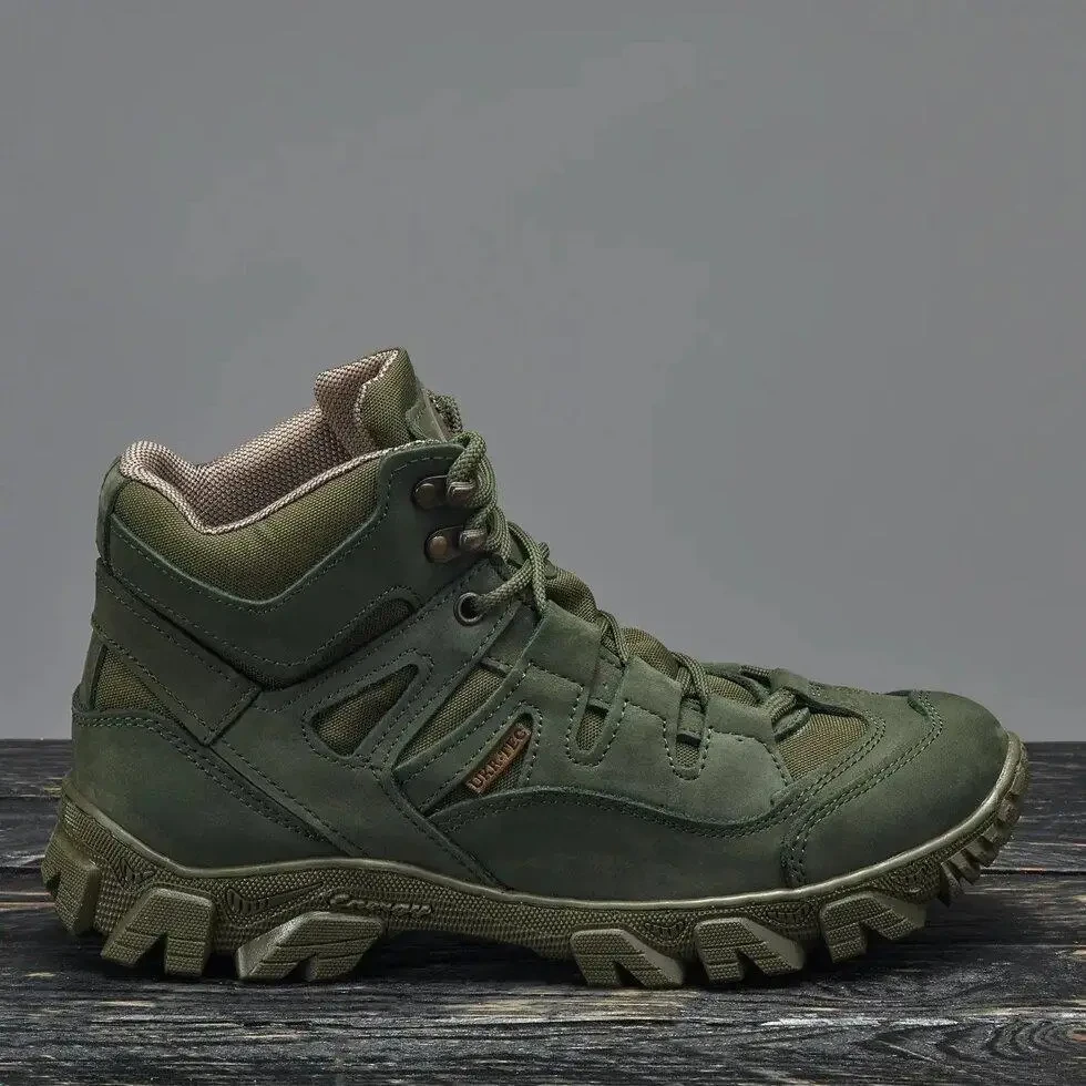 Черевики берци чоловічі демісезонні, шкіряні берци черевики черевики тактичні, весняні армійські черевики військові зсу