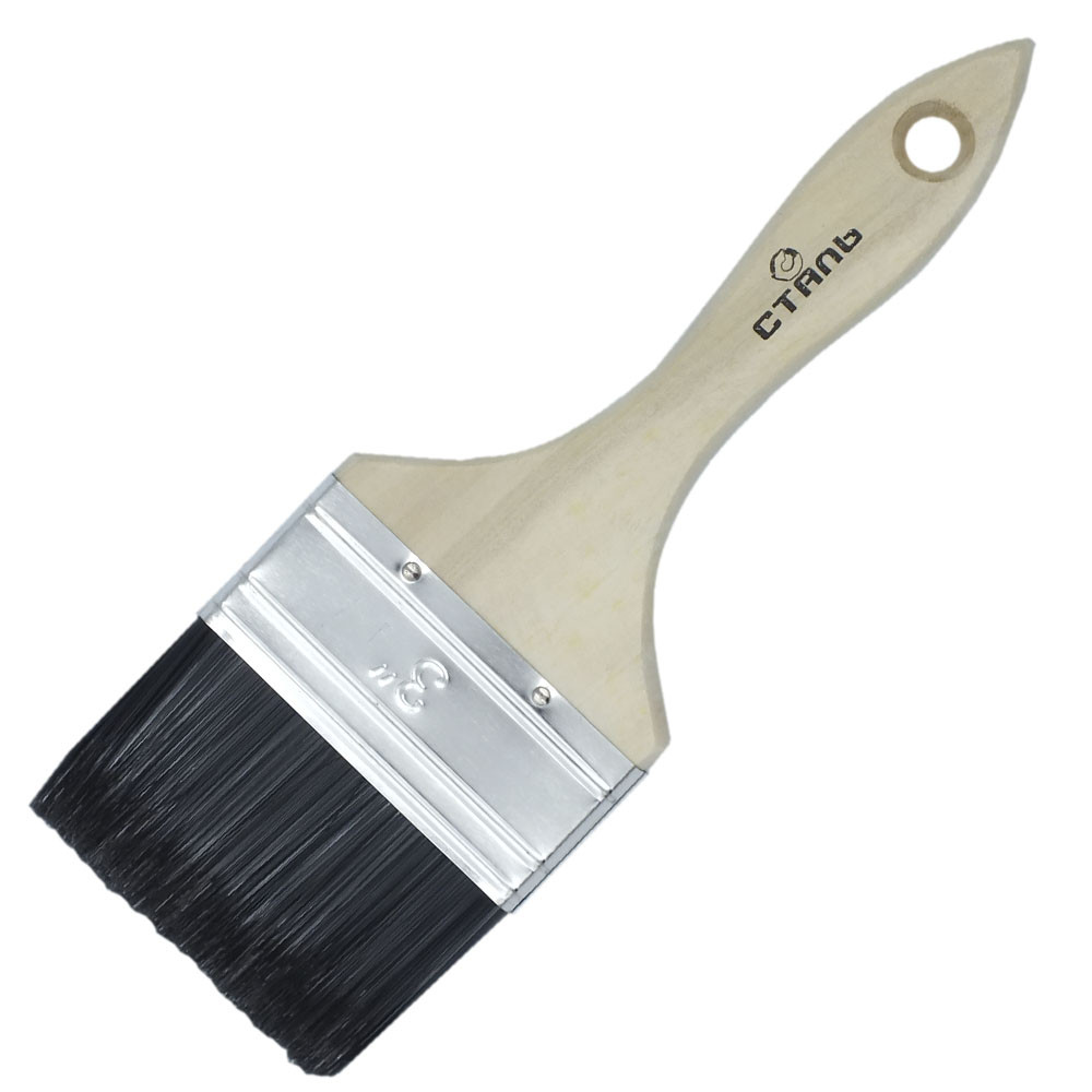 Пензлик для лаку 3"натуральний ворс Сталь, фото 1