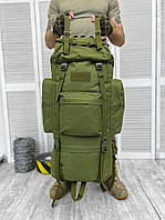 Тактический рюкзак 100 литров, рюкзак военный, Рюкзак тактический зсу койот, Вместительный армейский рюкзак