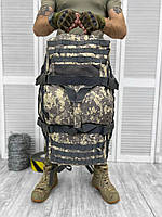 Тактический рюкзак 65 литров, рюкзак военный, Рюкзак тактический зсу койот, Вместительный армейский рюкзак