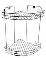 Полиця BRT-2  2-яр, кутова, хром Фенікс