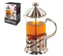 Заварник скляний з пресом Stenson MS-0187 600ml