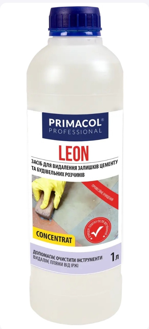 Засіб для видалення цементу і будівельних розсинів Leon