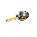 Ківш сталевий штукатурний, дерев'яна ручка// SPARTA, фото 4