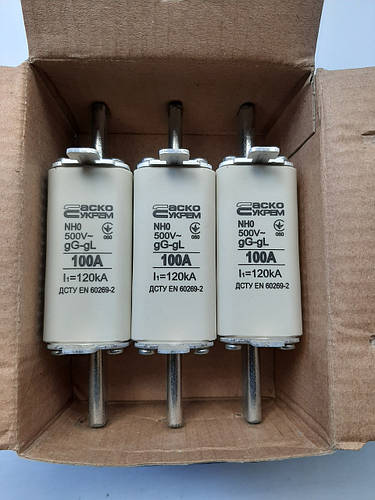 Предохранитель плавкий NH 0 100 ампер (ID#1774475008), цена: 130 ...