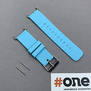 Ремінець силіконовий для дитячих смарт годинників Smart Kids Q60 / Q80 / Q90 18мм блакитний