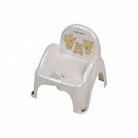 Горшок-стульчик Tega Teddy Bear MS-012 119 бежевый для детей от 9 месяцев, пакунок малюка
