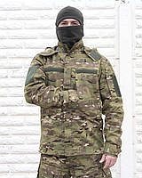 Кітель демісезонний мультикам з капюшоном Тактичний з тканини РИП СТОП для ЗСУ військовий розміри від 46 до 62