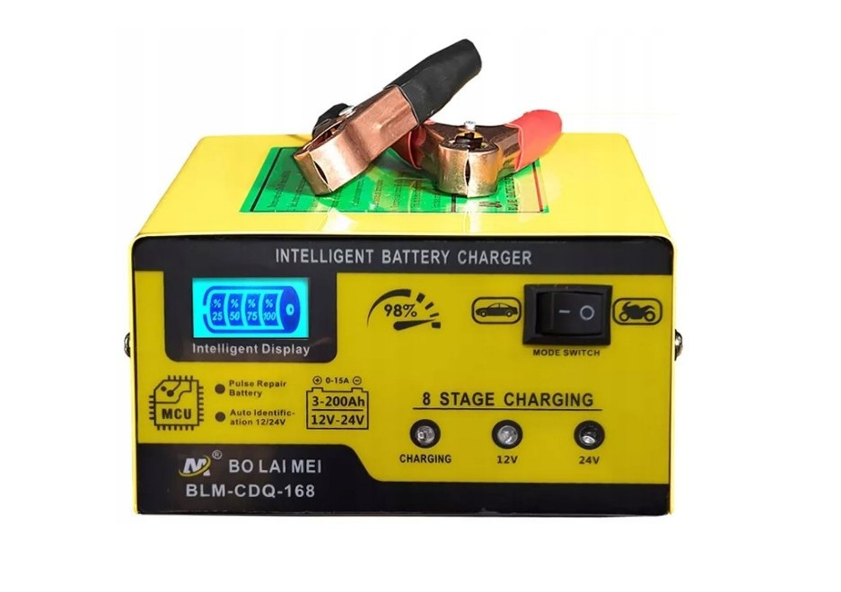 Автомобильное зарядное устройство для аккумуляторов BLM-CDQ-168 12В 24В 14А