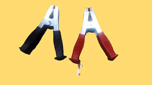 Затискач електричний (крокодил) No8 комплект 2 шт.