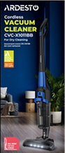 Пилосос безпровідний акумуліторний із підсвічуванням щітки ARDESTO CVC-X1011BB