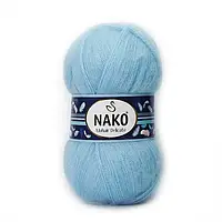 Nako MOHAIR DELICATE (Мохер Делiкат) № 214/6119 блакитний (Напівшерстяна пряжа, нитки для в'язання)