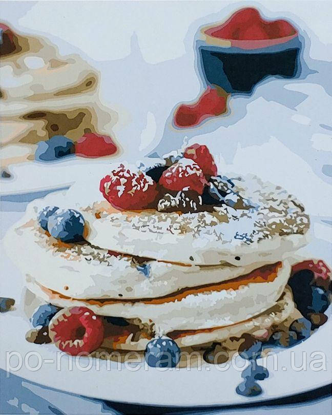 Акційна Картина за номерами Strateg Панкейки на сніданок (SR-SY6842) 40 х 50 см, фото 1
