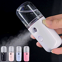Портативный увлажнитель для кожи лица Nano Mist, Белый / Ручной увлажнитель для лица