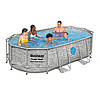 Каркасний басейн 56714, 427х250х100 см (картріджний фільтр-насос 2 006 л/год, дозатор, сходи, тент), фото 3
