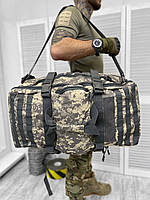 Тактический рюкзак 65 литров, рюкзак военный, Рюкзак тактический зсу койот, Вместительный армейский рюкзак