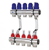 Колектор для теплої підлоги "Koer" на 5 контурів