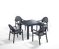Комплект высококачественной мебели " TROPIC FOR 4" (стол 90*90, 4 кресла) Novussi, Турция