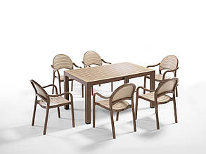Комплект високоякісних меблів "SENZA FOR 6" (стол 90*150, 6 крісла) Novussi, Туреччина