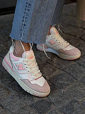 Жіночі кросівки New Balance 550 White Pink BBW550WP, фото 6