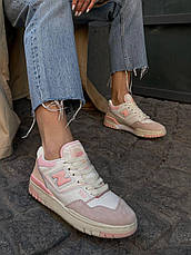 Жіночі кросівки New Balance 550 White Pink BBW550WP, фото 3
