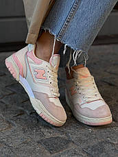 Жіночі кросівки New Balance 550 White Pink BBW550WP, фото 4