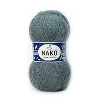 Nako MOHAIR DELICATE (Мохер Деликат) № 851/6129 серый (Полушерстяная пряжа, нитки для вязания)