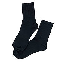 Мужские черные высокие носки из хлопка Krokus (спортивная резинка) 39-42