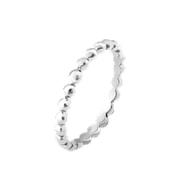 Кольцо серебряное на верхнюю фалангу Маленькие Бусинки без камней