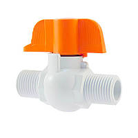 Кран кульовий із зовнішньою різьбою 1/2 (метелик) Norton