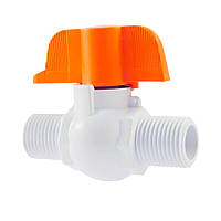 Кран кульовий із зовнішньою різьбою 3/4 (метелик) Norton