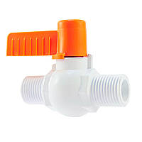 Кран кульовий із зовнішньою різьбою 3/4 (ручка) Norton