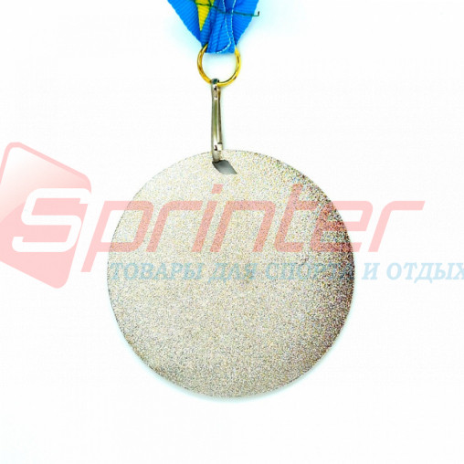 Медаль наградная с лентой Серебро J26-01S(6,5 см.) - фото 3 - id-p322519845
