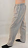 Штани чоловічі літні бавовняні у великих розмірах Штани чоловічі під льон Батал Темно-сірий, фото 2